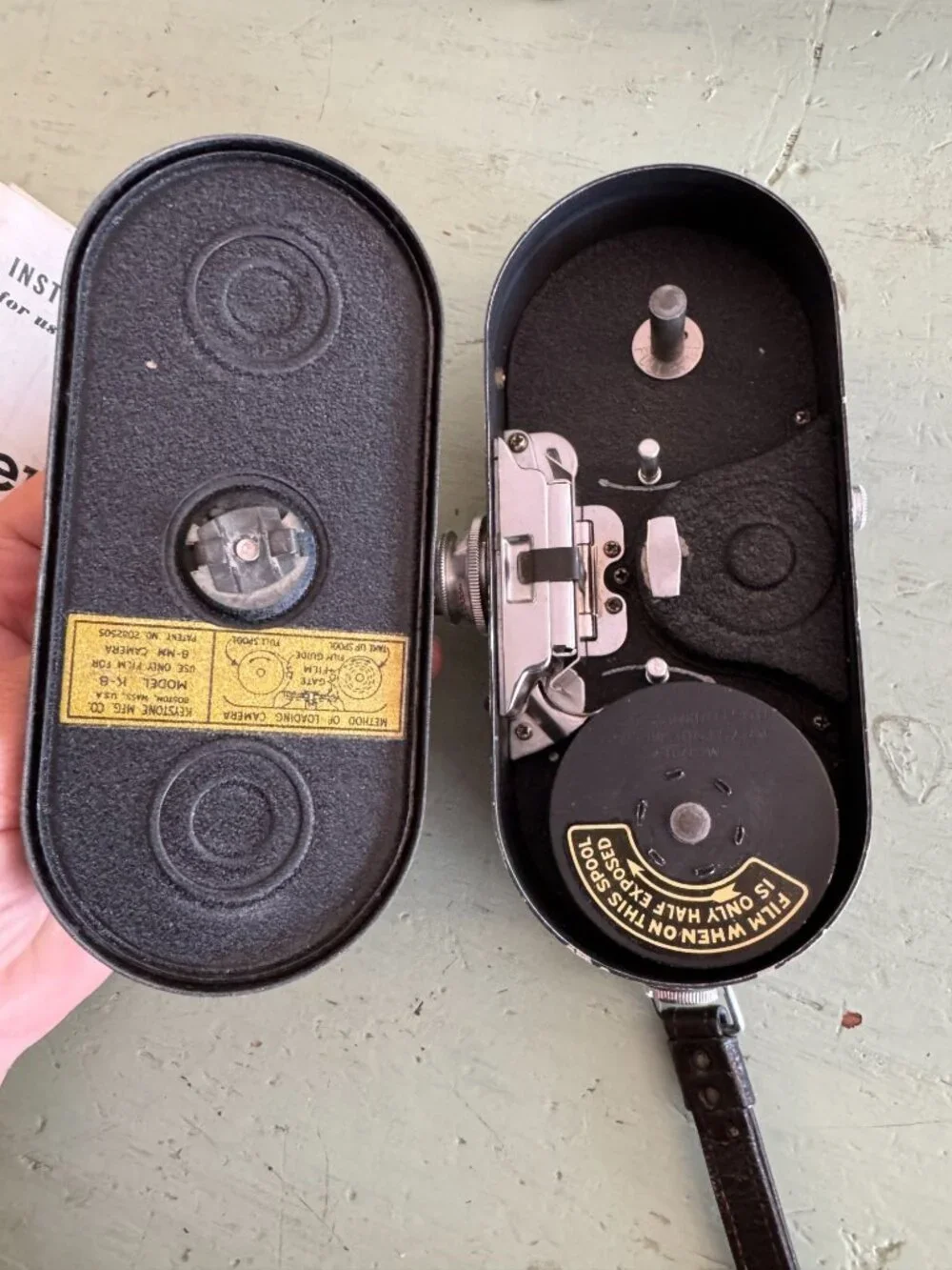 Keystone K 8 8mm Vintage Movie Camera w Original Box and Manual